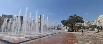 Praça da Estação é reinaugurada após 1 ano de obras